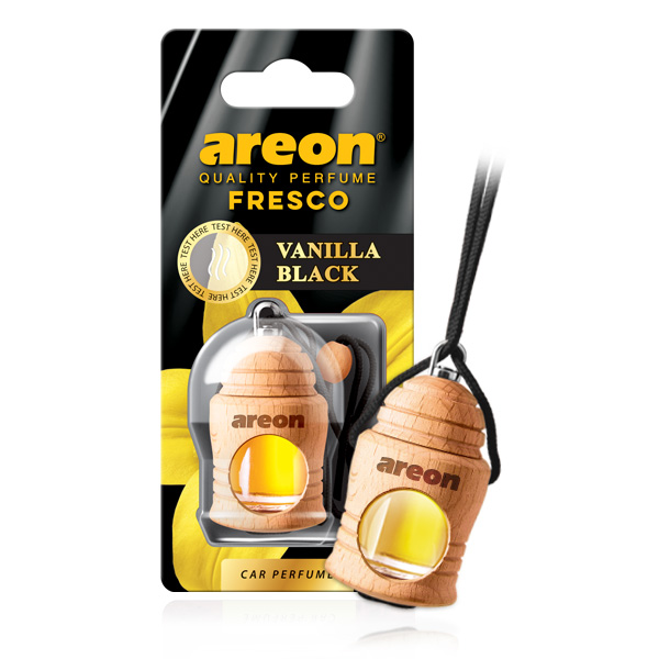 בקבוק ריח דגם FRESCO בניחוח -Vanilla Black מבית Areon
