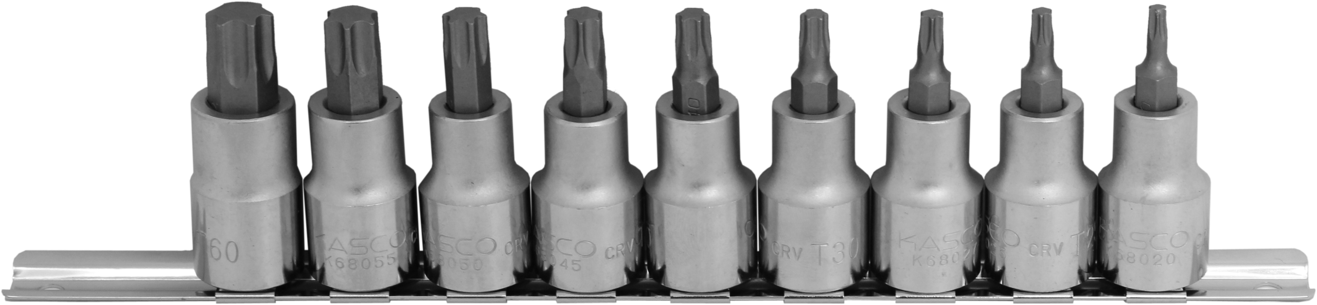 סט 9 בוקסות TORX פס מתכת הינע '1/2